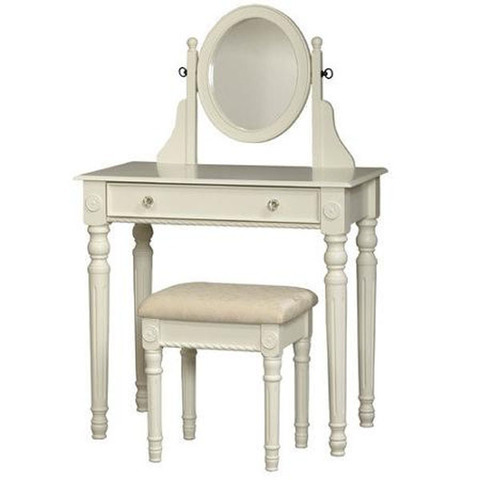 Bộ bàn trang điểm gỗ cao su Vanity