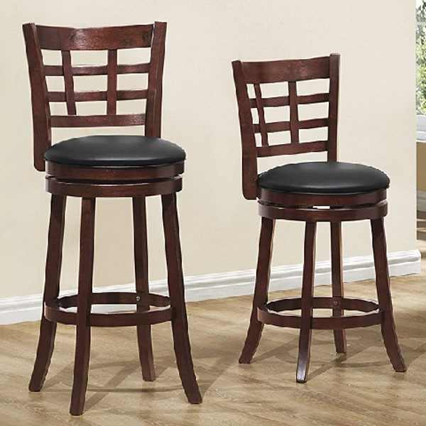 Ghế Bar gỗ xoay đẹp Bar Stool - ghế quầy bar gỗ cao su xuất khẩu