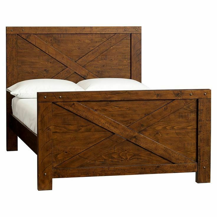 Giường Đôi Gỗ Xuất Khẩu Rustic EG-05