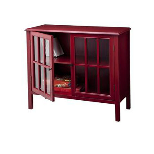 Kệ trang trí xuất khẩu Red Cabinet - giá sách trang trí đẹp