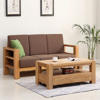   Set Sofa gỗ sồi xuất khẩu Brown