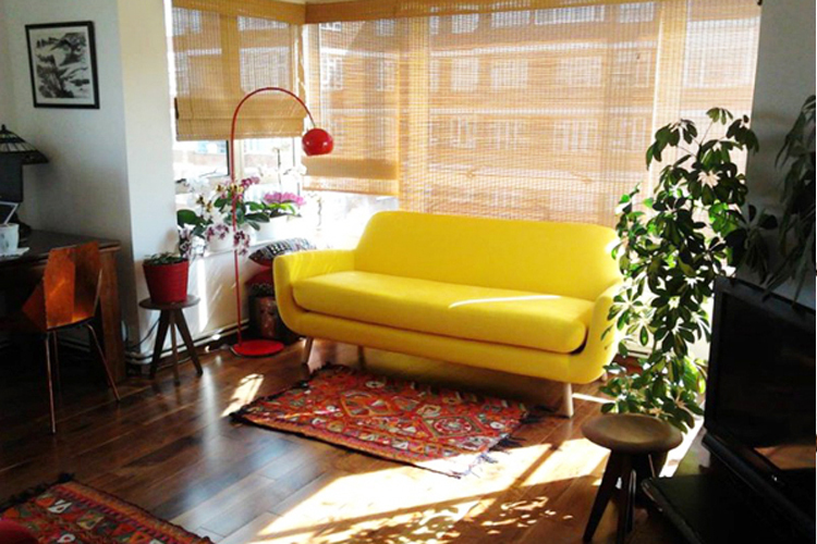 Sofa Băng Dài Cao Cấp Xuất Khẩu Jonah yellow - sofa vải tự nhiên cao cấp