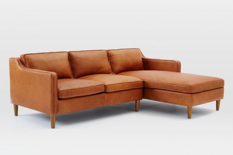 Sofa góc Cao Cấp Xuất Khẩu Halmiton Brown - sofa gỗ cao cấp hiện đại