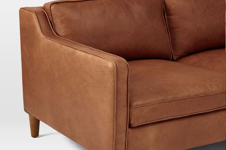 Sofa góc Cao Cấp Xuất Khẩu Halmiton Brown - sofa gỗ cao cấp hiện đại