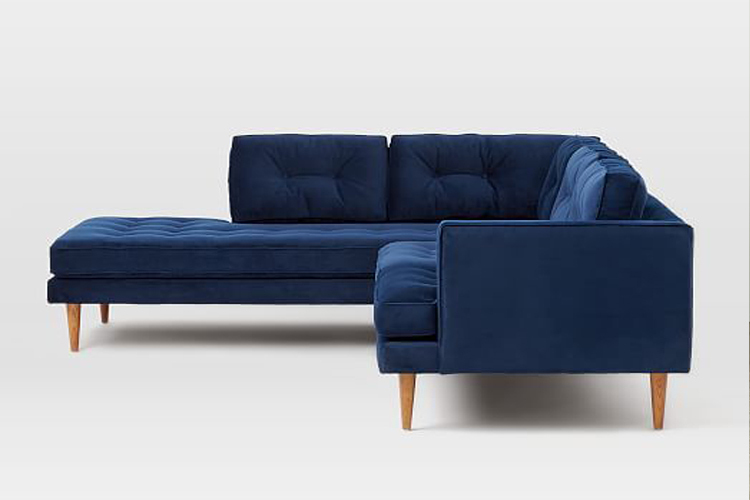 Sofa góc Cao Cấp Xuất Khẩu Peggy Blue - sofa cao cấp hcm